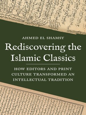 cover image of Rediscovering the Islamic Classics